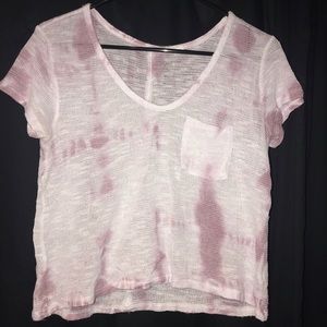 Tie die dropped shirt